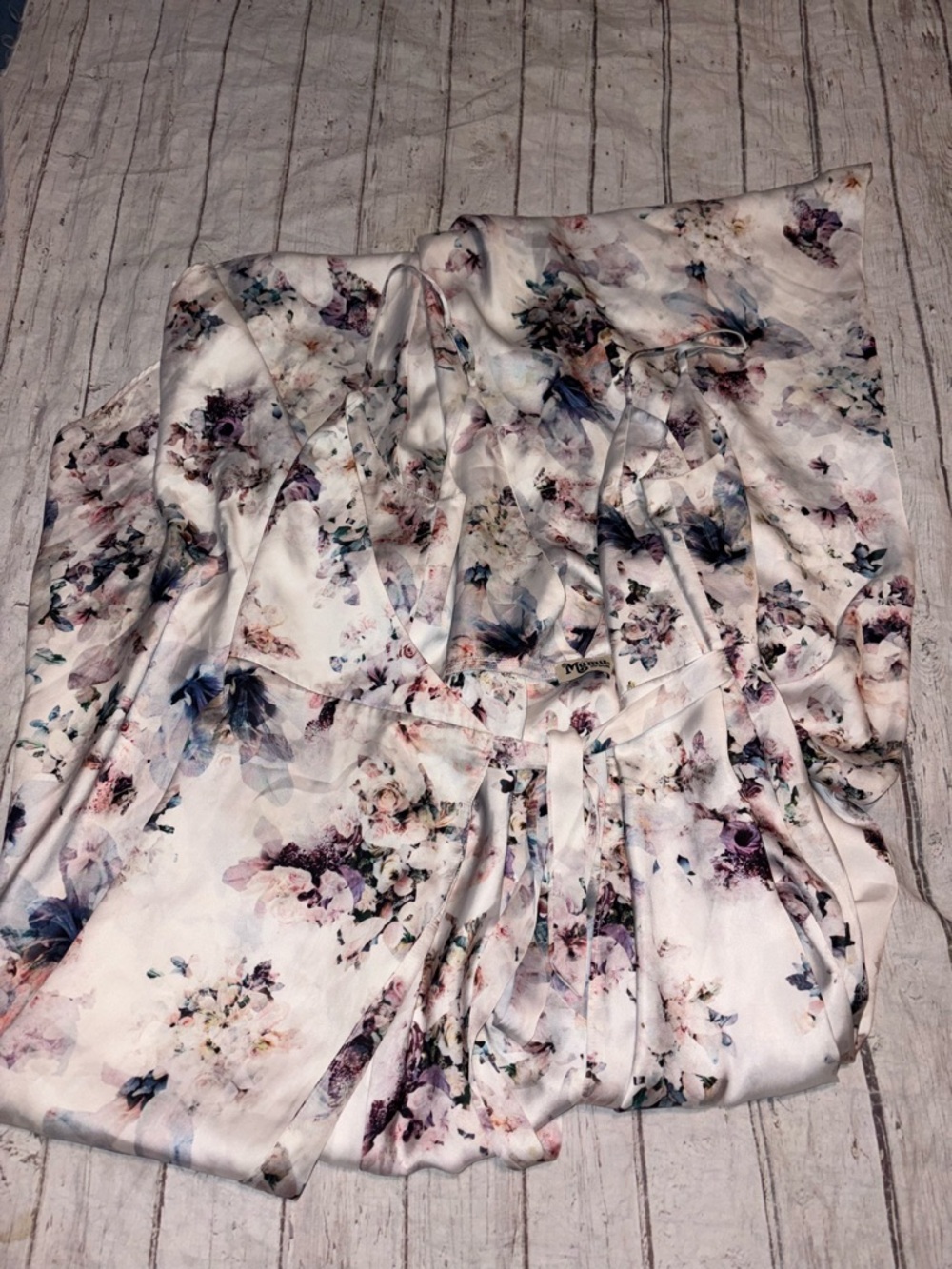 Show me your Mumu floral Mariah hi lo wrap dress S - Picture 8 of 9